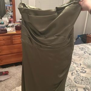 Reformation Barrow Silk Dress Artichoke Size 8